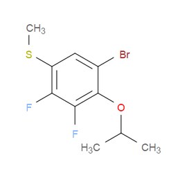 Aobchem&nbsp;(5-Bromo-2 3-difluoro-4-isopropoxyphenyl)(methyl)sulfane | ≥97% | CAS 2586126-62-5 | C10H11BrF2OS | 1g