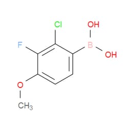 Aobchem&nbsp;(2-Chloro-3-fluoro-4-methoxyphenyl)boronic acid | ≥97% | CAS 2282635-50-9 | C7H7BClFO3 | 500mg