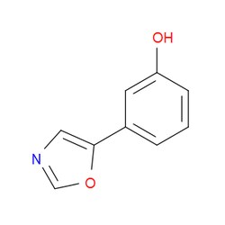 Aobchem&nbsp;3-(1 3-Oxazol-5-yl)phenol | ≥97% | CAS 940303-49-1 | C9H7NO2 | 250mg