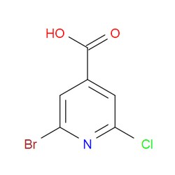 Aobchem&nbsp;2-Bromo-6-chloroisonicotinic acid | ≥95% | CAS 1060811-26-8 | C6H3BrClNO2 | 1g
