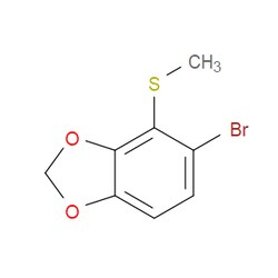 Aobchem&nbsp;5-Bromo-4-(methylthio)benzo[d][1 3]dioxole | ≥97% | CAS 1785446-24-3 | C8H7BrO2S | 250mg