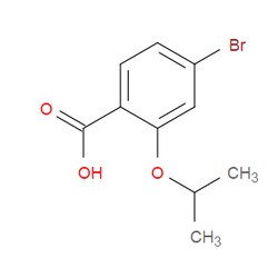 Aobchem&nbsp;4-Bromo-2-isopropoxybenzoic acid | ≥97% | CAS 1038595-51-5 | C10H11BrO3 | 1g