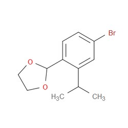 Aobchem&nbsp;2-(4-Bromo-2-isopropylphenyl)-1 3-dioxolane | ≥95% | CAS 2221812-09-3 | C12H15BrO2 | 250mg