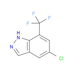 Aobchem&nbsp;5-Chloro-7-(trifluoromethyl)-1H-indazole | ≥97% | CAS 2901106-47-4 | C8H4ClF3N2 | 1g