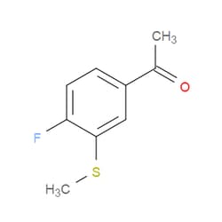 Aobchem&nbsp;1-(4-Fluoro-3-(methylthio)phenyl)ethanone | ≥97% | CAS 1215876-93-9 | C9H9FOS | 250mg
