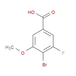 Aobchem&nbsp;4-Bromo-3-fluoro-5-methoxybenzoic acid | ≥97% | CAS 1781071-32-6 | C8H6BrFO3 | 500mg