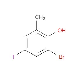 Aobchem&nbsp;2-Bromo-4-iodo-6-methylphenol | ≥95% | CAS 1820641-98-2 | C7H6BrIO | 250mg