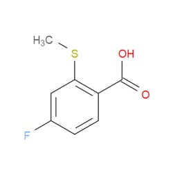 Aobchem&nbsp;4-Fluoro-2-(methylthio)benzoic acid | ≥97% | CAS 410545-51-6 | C8H7FO2S | 250mg