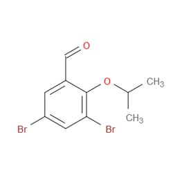 Aobchem&nbsp;3 5-Dibromo-2-isopropoxybenzaldehyde | ≥95% | CAS 832673-99-1 | C10H10Br2O2 | 500mg