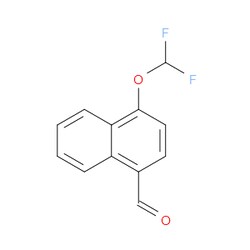 Aobchem&nbsp;4-(Difluoromethoxy)-1-naphthaldehyde | ≥95% | CAS 842173-16-4 | C12H8F2O2 | 500mg