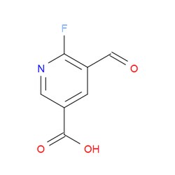 Aobchem&nbsp;6-Fluoro-5-formyl-3-pyridinecarboxylic acid | ≥95% | CAS 1289144-86-0 | C7H4FNO3 | 1g