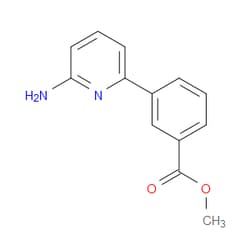 Aobchem&nbsp;Methyl 3-(6-amino-2-pyridinyl)benzoate | ≥95% | CAS 1125443-17-5 | C13H12N2O2 | 250mg