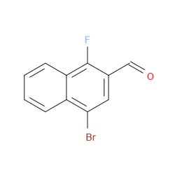 Aobchem&nbsp;4-Bromo-1-fluoro-2-naphthaldehyde | ≥97% | CAS 842136-64-5 | C11H6BrFO | 500mg