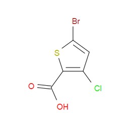 Aobchem&nbsp;5-Bromo-3-chlorothiophene-2-carboxylic acid | ≥97% | CAS 842135-76-6 | C5H2BrClO2S | 250mg