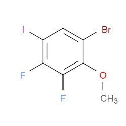 Aobchem&nbsp;1-Bromo-3 4-difluoro-5-iodo-2-methoxybenzene | ≥97% | CAS 2484889-22-5 | C7H4BrF2IO | 1g