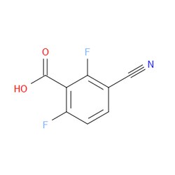 Aobchem&nbsp;3-Cyano-2 6-difluorobenzoic acid | ≥97% | CAS 1314971-48-6 | C8H3F2NO2 | 1g