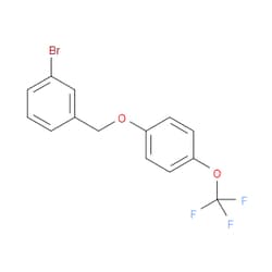 Aobchem&nbsp;1-Bromo-3-((4-(trifluoromethoxy)phenoxy)methyl)benzene | ≥95% | CAS 1710125-81-7 | C14H10BrF3O2 | 250mg