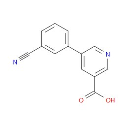 AOBCHEM&nbsp;5-(3-Cyanophenyl)-3-pyridinecarboxylic acid | ≥97% | CAS 893740-73-3 | C13H8N2O2 | 250mg