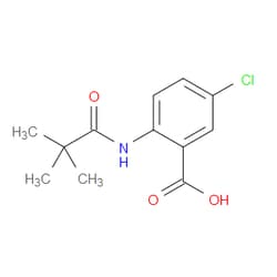 Aobchem&nbsp;5-Chloro-2-(2 2-dimethylpropanoylamino)benzoic acid | ≥97% | CAS 351896-22-5 | C12H14ClNO3 | 500mg