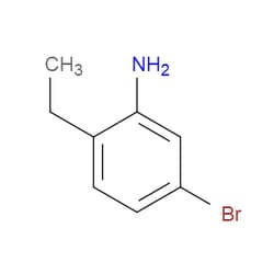 Aobchem&nbsp;5-Bromo-2-ethylaniline | ≥95% | CAS 14922-91-9 | C8H10BrN | 500mg