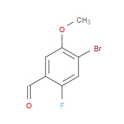 Aobchem&nbsp;4-Bromo-2-fluoro-5-methoxybenzaldehyde | ≥97% | CAS 749931-20-2 | C8H6BrFO2 | 250mg
