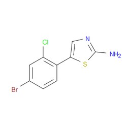 Aobchem&nbsp;5-(4-Bromo-2-chlorophenyl)thiazol-2-amine | ≥97% | CAS 1592627-46-7 | C9H6BrClN2S | 1g