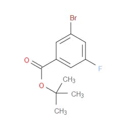 Aobchem&nbsp;Tert-butyl 3-bromo-5-fluorobenzoate | ≥97% | CAS 1262834-57-0 | C11H12BrFO2 | 1g
