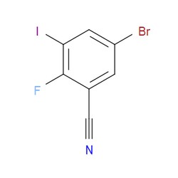 Aobchem&nbsp;5-Bromo-2-fluoro-3-iodobenzonitrile | ≥97% | CAS 1131632-57-9 | C7H2BrFIN | 250mg
