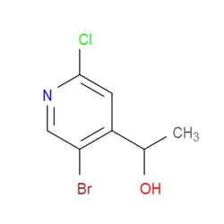 Aobchem&nbsp;1-(5-Bromo-2-chloropyridin-4-yl)ethanol | ≥97% | CAS 1823421-44-8 | C7H7BrClNO | 250mg