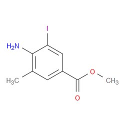 Aobchem&nbsp;Methyl 4-amino-3-iodo-5-methylbenzoate | ≥97% | CAS 180624-11-7 | C9H10INO2 | 250mg