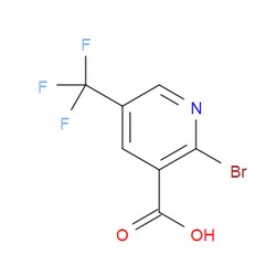 Aobchem&nbsp;2-Bromo-5-(trifluoromethyl)-3-pyridinecarboxylic acid | ≥97% | CAS 1211515-81-9 | C7H3BrF3NO2 | 1g