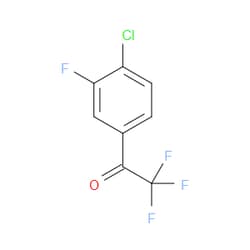 Aobchem&nbsp;1-(4-Chloro-3-fluorophenyl)-2 2 2-trifluoroethanone | ≥95% | CAS 845823-15-6 | C8H3ClF4O | 250mg