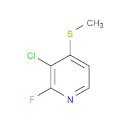 Aobchem&nbsp;3-Chloro-2-fluoro-4-(methylthio)pyridine | ≥95% | CAS 1823323-05-2 | C6H5ClFNS | 1g