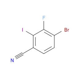 Aobchem&nbsp;4-Bromo-3-fluoro-2-iodobenzonitrile | ≥95% | CAS 2167980-85-8 | C7H2BrFIN | 500mg
