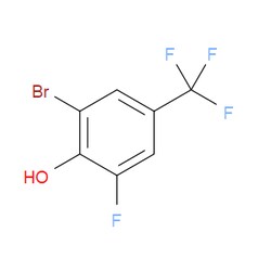 Aobchem&nbsp;2-Bromo-6-fluoro-4-(trifluoromethyl)phenol | ≥95% | CAS 1610471-16-3 | C7H3BrF4O | 250mg