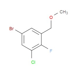 Aobchem&nbsp;5-Bromo-1-chloro-2-fluoro-3-(methoxymethyl)benzene | ≥97% | CAS 2734778-25-5 | C8H7BrClFO | 500mg