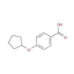 Aobchem&nbsp;4-(Cyclopentyloxy)benzoic acid | ≥97% | CAS 30762-02-8 | C12H14O3 | 250mg