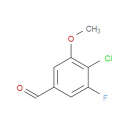 Aobchem&nbsp;4-Chloro-3-fluoro-5-methoxybenzaldehyde | ≥97% | CAS 1548015-97-9 | C8H6ClFO2 | 500mg