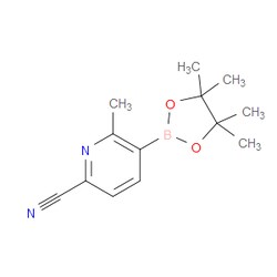 Aobchem&nbsp;6-Methyl-5-(tetramethyl-1 3 2-dioxaborolan-2-yl)pyridine-2-carbonitrile | ≥95% | CAS 2009346-11-4 | C13H17BN2O2 | 500mg