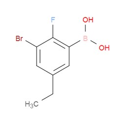 Aobchem&nbsp;3-Bromo-5-ethyl-2-fluorophenylboronic acid | ≥95% | CAS 2121512-65-8 | C8H9BBrFO2 | 1g