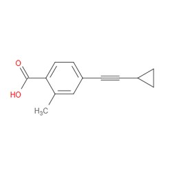 Aobchem&nbsp;4-(2-Cyclopropylethynyl)-2-methylbenzoic acid | ≥97% | CAS 908247-44-9 | C13H12O2 | 250mg