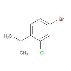 Aobchem&nbsp;4-Bromo-2-chloro-1-(propan-2-yl)benzene | ≥97% | CAS 90350-26-8 | C9H10BrCl | 250mg