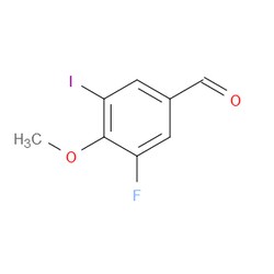 Aobchem&nbsp;3-Fluoro-5-iodo-4-methoxybenzaldehyde | ≥97% | CAS 2092471-51-5 | C8H6FIO2 | 1g