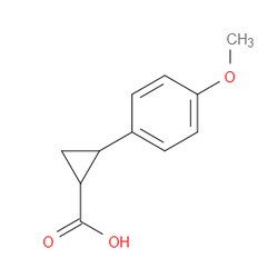 Aobchem&nbsp;2-(4-Methoxyphenyl)cyclopropanecarboxylic acid | ≥95% | CAS 92016-94-9 | C11H12O3 | 500mg