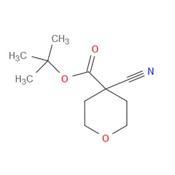 Aobchem&nbsp;1 1-Dimethylethyl 4-cyanotetrahydro-2H-pyran-4-carboxylate | ≥95% | CAS 871021-80-6 | C11H17NO3 | 250mg