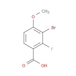 Aobchem&nbsp;3-Bromo-2-fluoro-4-methoxybenzoic acid | ≥97% | CAS 1781953-36-3 | C8H6BrFO3 | 1g
