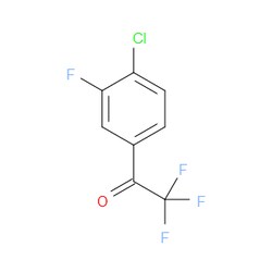 Aobchem&nbsp;1-(4-Chloro-3-fluorophenyl)-2 2 2-trifluoroethanone | ≥95% | CAS 845823-15-6 | C8H3ClF4O | 500mg