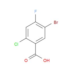 Aobchem&nbsp;5-Bromo-2-chloro-4-fluorobenzoic acid | ≥95% | CAS 1204219-98-6 | C7H3BrClFO2 | 500mg
