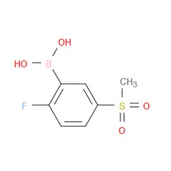 Aobchem&nbsp;(2-Fluoro-5-(methylsulfonyl)phenyl)boronic acid | ≥95% | CAS 1313617-71-8 | C7H8BFO4S | 250mg