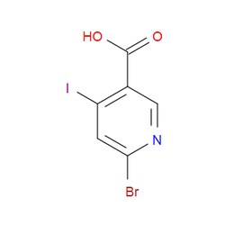 Aobchem&nbsp;6-Bromo-4-iodo-nicotinic acid | ≥97% | CAS 1200130-82-0 | C6H3BrINO2 | 250mg